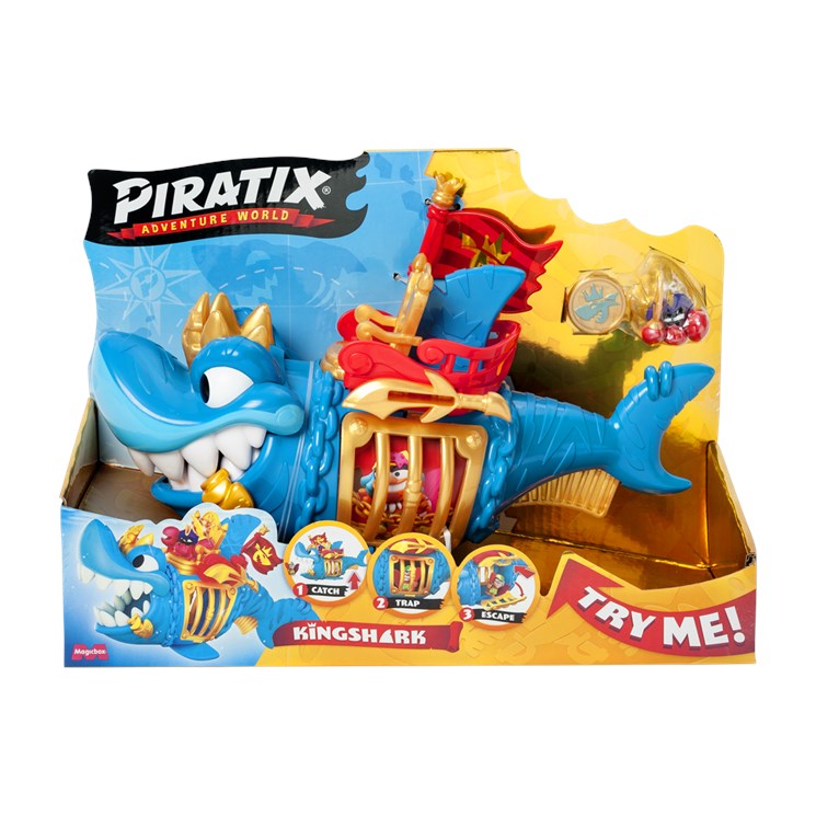 PIRATIX, Golden Treasure –Adventure Pack Serie. Cada Caja Tiene fortín  Sorpresa, 2 Banderas, cañón, proyectil, 2 Piratix Sorpresa, 2 Accesorios y  Tesoro Exclusivo : : Juguetes y juegos